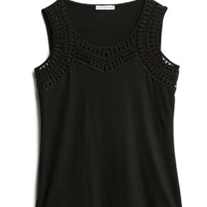 Sleeveless Crochet shoulder top